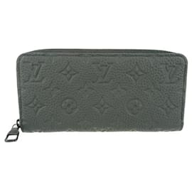 Louis Vuitton-Louis Vuitton Zippy Wallet in Black Taurillon Leather-Black