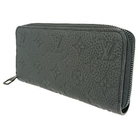 Louis Vuitton-Louis Vuitton Zippy Wallet in Black Taurillon Leather-Black