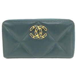 Portafoglio lungo Chanel 19 Linea AP0948 Verde