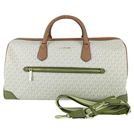 Michael Kors-Michael Kors Boston Bag-Brown,White
