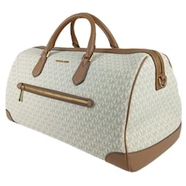 Michael Kors-Michael Kors Boston Bag-Brown,White