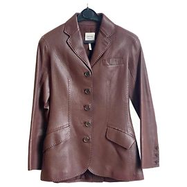 Jaqueta de couro Hermès Marrom