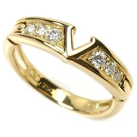 Valentino K18YG Yellow Gold Diamond Band Ring Other