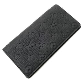 Louis Vuitton-Louis Vuitton Portefeuille Brazza Long Wallet-Black