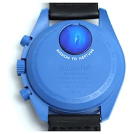 Autre Marque-Swatch OMEGAx Mission to Neptune Blue Men's Watch-Other