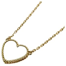 Van Cleef & Arpels-Van Cleef & Arpels K18YG Yellow Gold Lucky Alhambra Heart Shell Necklace-Other