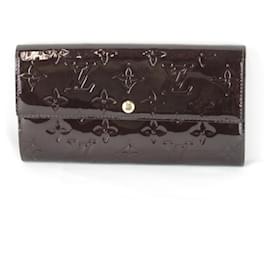 Louis Vuitton-Louis Vuitton Portefeuille Sarah Long Wallet-Dark red