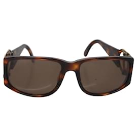 Chanel-CHANEL Sunglasses Plastic Brown CC Auth bs22163-Brown