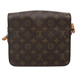 Louis Vuitton-LOUIS VUITTON Monogram Cartouchiere MM Shoulder Bag M51253 LV Auth BA041-Monogram