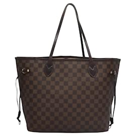 Louis Vuitton-LOUIS VUITTON Damier Ebene Neverfull MM Tote Bag N51105 LV Auth BA171-Other