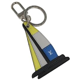 Louis Vuitton-LOUIS VUITTON Porte Cles Voirier Charm metal Silver M61918 LV Auth 114657-Silvery