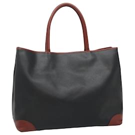 Autre Marque-BOTTEGA VENETA Hand Bag PVC Black Auth bs22311-Black