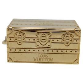 Louis Vuitton-LOUIS VUITTON Trunk Charm metal Gold LV Auth 114602-Golden