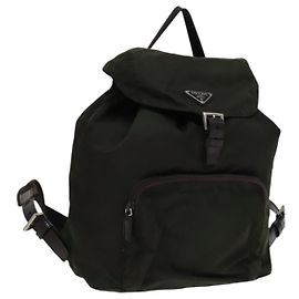 PRADA Rucksack aus Nylon Khaki Auth bs22082 Khaki
