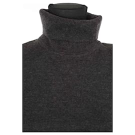 Saint Laurent-Charcoal wool sweater-Dark grey