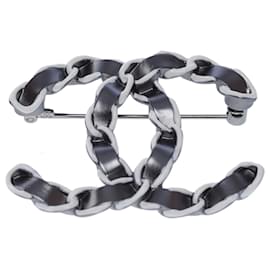 Chanel-CHANEL CC Jewelry in Black Leather - 102492-Black