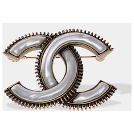 Chanel-CHANEL CC Jewelry in White Metal - 102493-White