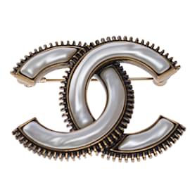 Chanel-CHANEL CC Jewelry in White Metal - 102493-White