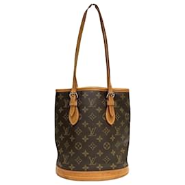 Louis Vuitton-Louis Vuitton Bucket PM-Brown