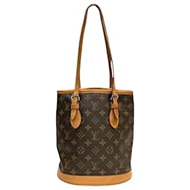 Louis Vuitton-Louis Vuitton Bucket PM-Brown