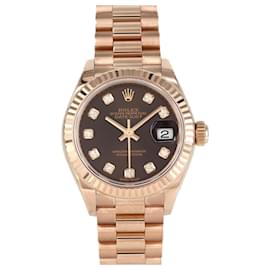 Rolex-Rolex Lady DateJust 28mm-Brown