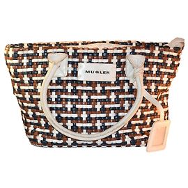 Thierry Mugler patterned leatherette handbag Multiple colors