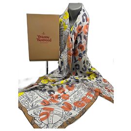 Chal de seda Vivienne Westwood Multicolor