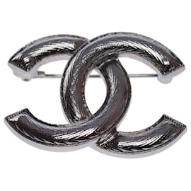 Chanel-CHANEL CC Jewelry in Silver Metal - 102494-Silvery