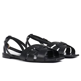 Saint Laurent-SAINT LAURENT Sandals T.EU 39 Leather-Black