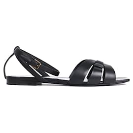 Saint Laurent-SAINT LAURENT Sandals T.EU 39 Leather-Black
