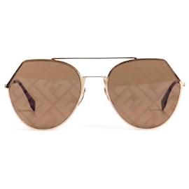 Fendi-FENDI Sunglasses T.  Metal-Golden