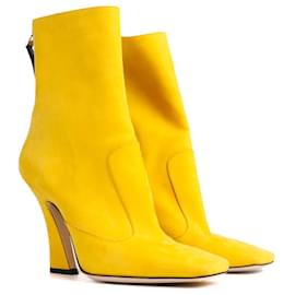 Fendi-FENDI Heels T.EU 37 Leather-Yellow