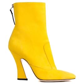 Fendi-FENDI Heels T.EU 37 Leather-Yellow