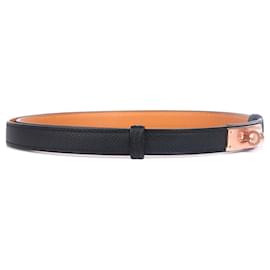 Hermès-HERMES Belts T.cm 85 Leather-Black