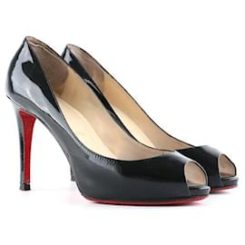 Christian Louboutin-CHRISTIAN LOUBOUTIN Heels T.EU 36.5 Leather-Black