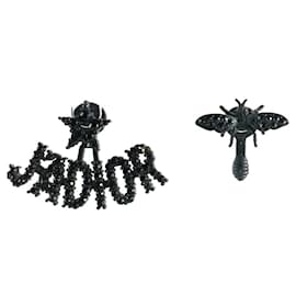Dior-DIOR Earrings T.  Metal-Black