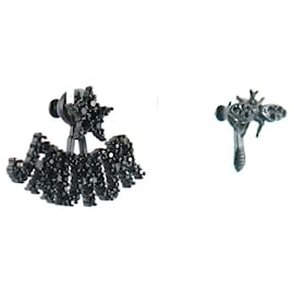Dior-DIOR Earrings T.  Metal-Black