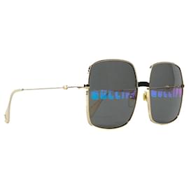 Gucci-GUCCI Sunglasses T.  Metal-Golden