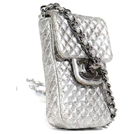 Chanel-CHANEL Handbags T.  Leather-Silvery