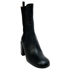 Laurence Dacade Black Leather Elen Ankle Boots Black