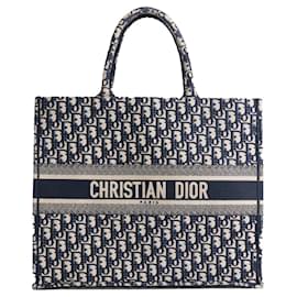 Dior-DIOR Handbags T.  Cloth-Navy blue