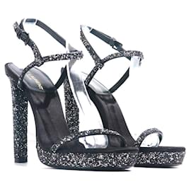 Saint Laurent-SAINT LAURENT Heels T.EU 37 Leather-Black
