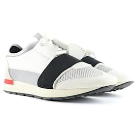 Balenciaga-BALENCIAGA Trainers T.EU 42 Leather-White