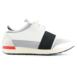 Balenciaga-BALENCIAGA Trainers T.EU 42 Leather-White