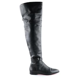 Christian Louboutin-CHRISTIAN LOUBOUTIN Boots T.EU 38 Leather-Black