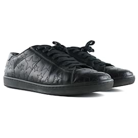 Saint Laurent-SAINT LAURENT Trainers T.EU 39.5 Leather-Black