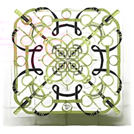 Hermès-Hermès Carré 90 " Eperon d'or" 100% Silk Scarf in Red-Red