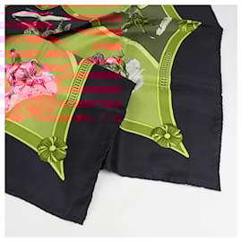Hermès-Hermès Carré 90 "ECOLE FRANCAISE D'EQUITATION" 100% Silk Scarf in Red x Black-Red