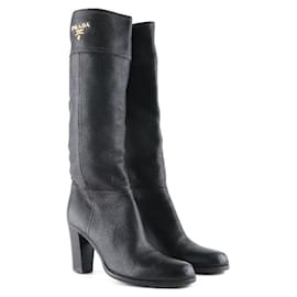 Prada-PRADA Heels T.EU 36.5 Leather-Black