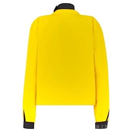 Fendi-FENDI Jackets T.International S Leather-Yellow